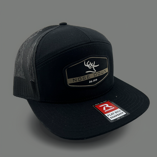 Black Hex Woven 7 Panel