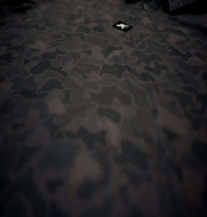 Black Marsh Duck Camo Golf Polo
