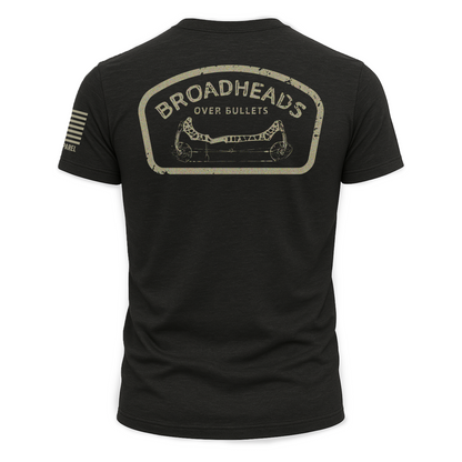 "Broadheads Over Bullets" Tee - Black