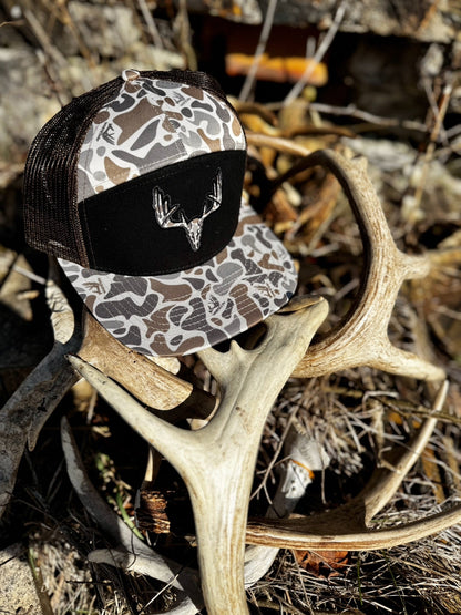 Whitetail Co. | Old Camo Skull | 7 Panel