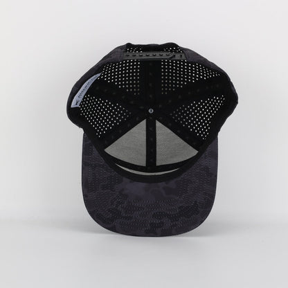 Black Marsh Duck Camo Back Country Performance Snapback Hat