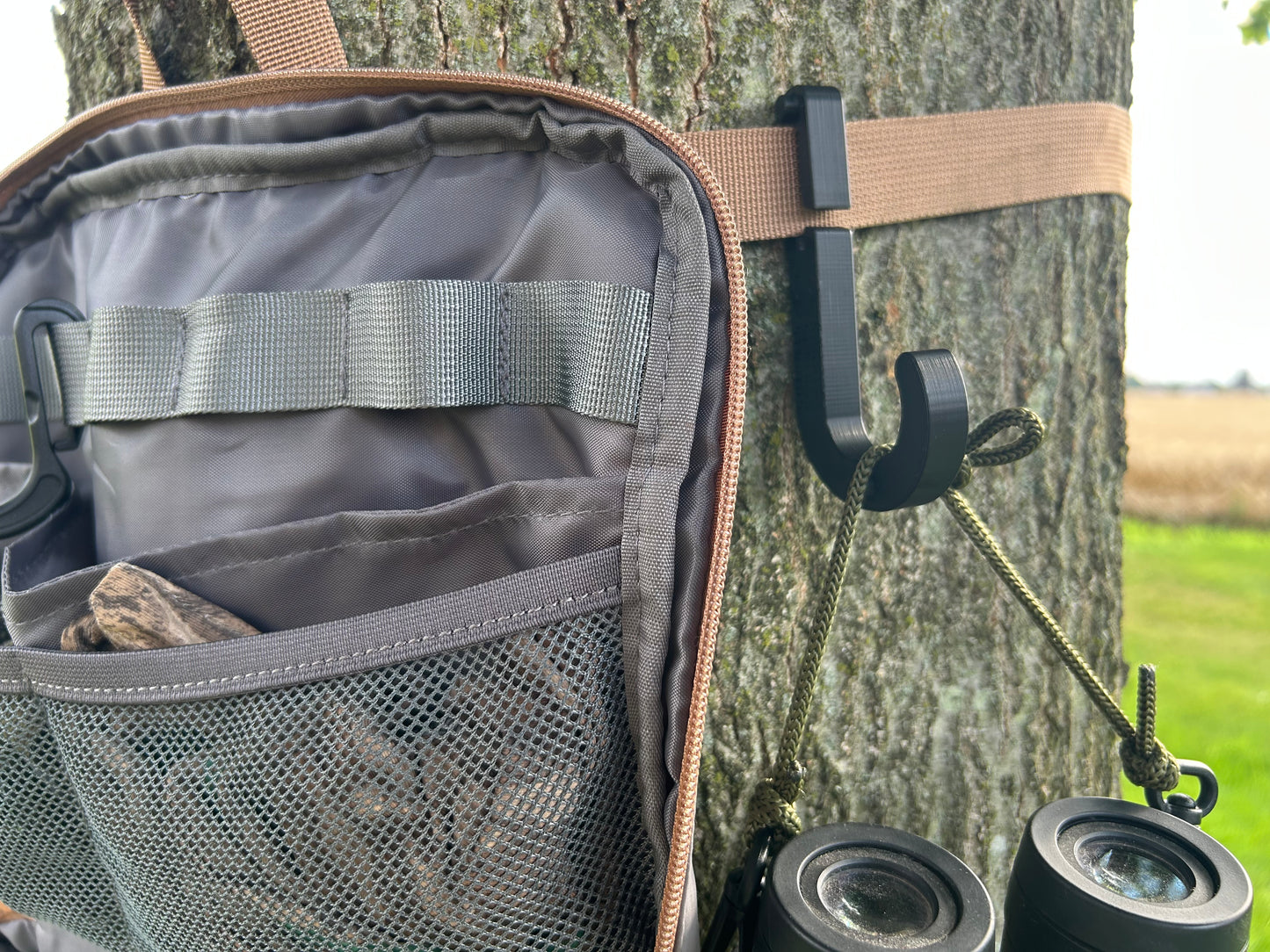 The Hunt Hanger - In-Tree Gear Hanger for Saddle Hunting and Treestand Hunting