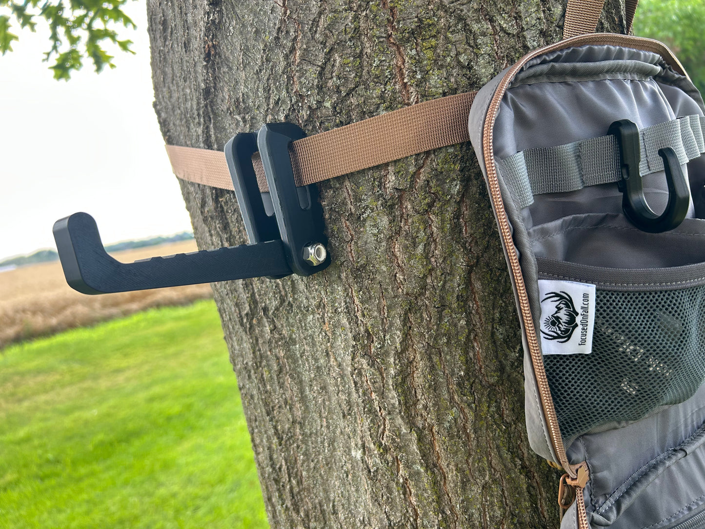 The Hunt Hanger - In-Tree Gear Hanger for Saddle Hunting and Treestand Hunting